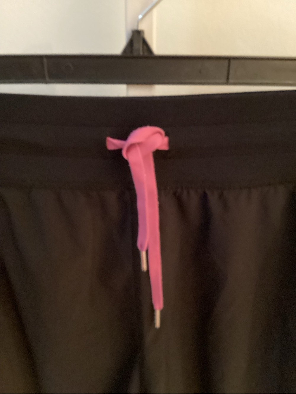 Vogo Active Shorts Plus Size 22/24 Black Pink Trim Athletic Running Lounge - Picture 6 of 11